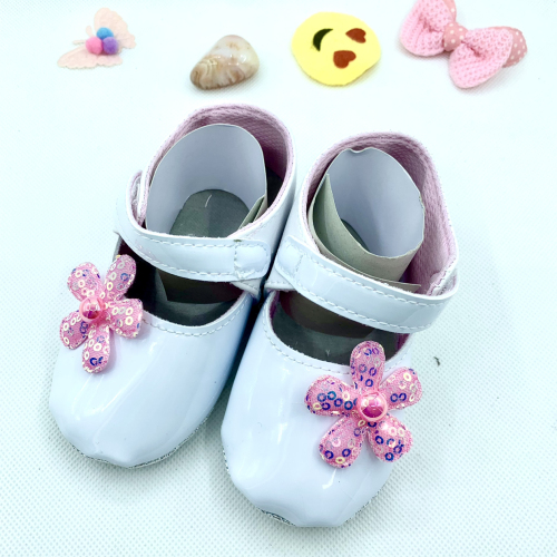 new baby shoes princess shoes wide mouth flower small leather shoes super soft baby shoes toddler shoes