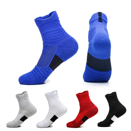 basketball socks men‘s towel bottom non-slip sports boat socks terry outdoor mid-short elite socks quick-drying running socks wholesale
