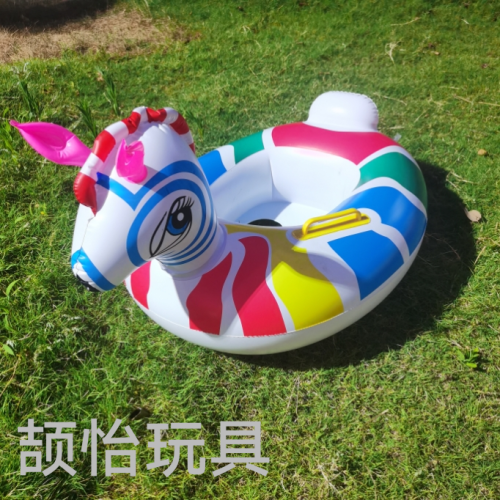 pvc inflatable children‘s seat ring thickened animal zebra ant tiger， cute seat ring animal yacht life buoy