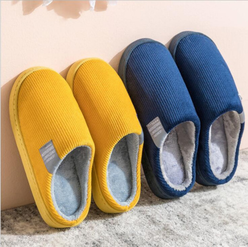 Spring and Summer Japanese Style Household Silent Cotton Slippers Men and Women Indoor Soft Bottom Wooden Floor Household Cloth Bottom Slippers