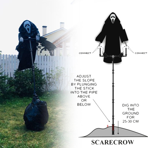 scream scareecrow ghost robe scarecrow birds pastoral protection halloween scream ghost