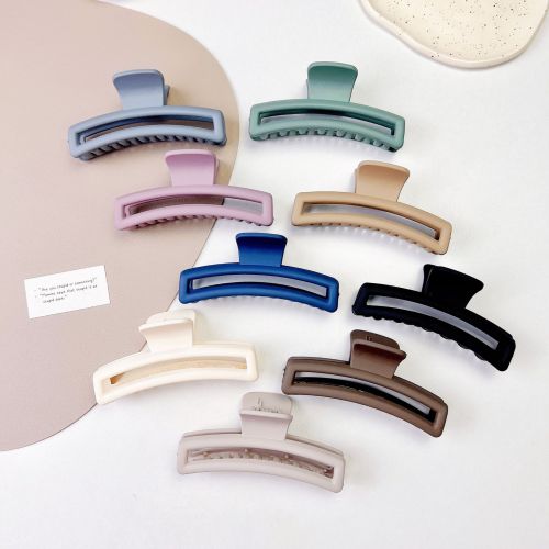 new rectangular shark tooth paint pan hair clip women‘s hair binding fashion travel simple headwear