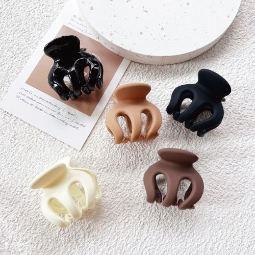 Jinchen Same Style Hairpin High Ponytail Claw Clip Fixed Gadget Barrettes Female Back Head Small Size Shark Clip Anti-Collapse Grip