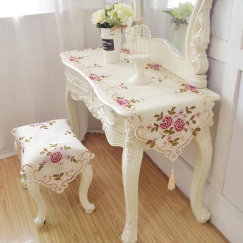 Tablecloths Table Runners Computer Table Embroidered S Dresser Tablecloth Freezer Refrigerator Cloth All-Matching Coffee Table Top Set