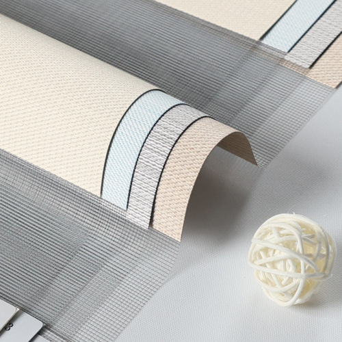 Double Layer Zebra Curtain Fabric Shading Sunscreen Office Roller Shutter Soft Gauze Curtain Fabric Wholesale