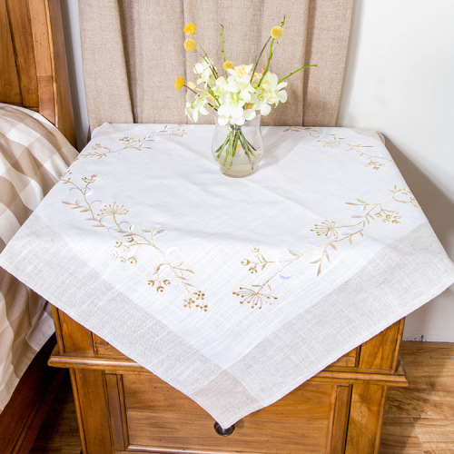 tablecloth coffee table cloth modern grass green embroidery home desk tv bedside table cover cloth fabric table cloth