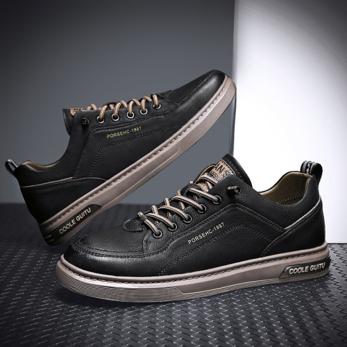 Men‘s Shoes 2022 New Autumn Easy Wear Borad Shoe Sports Casual Shoes Slip-on Versatile No-Tie Trendy Shoes