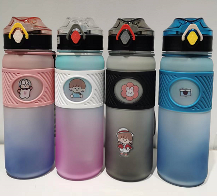 New Large Capacity Sports Cup Plastic Cup Sealed Leak-Proof Portable Tea Cup Sports Bottle