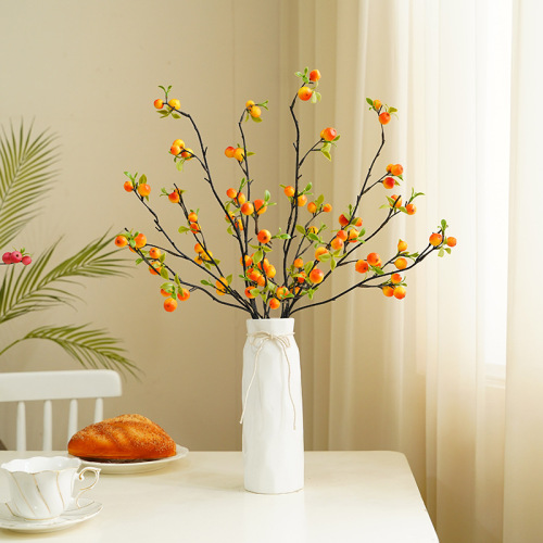 new simulation single branch mini apple branch european home hotel restaurant decoration flower arrangement wholesale