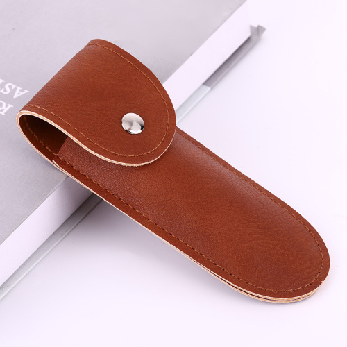 Spot Supply Red Wine Bottle Opener Leather Case Rosewood Wine Knife Leather Case Two-Layer Leather Wine Set Leather Case Silk Screen Printing Logo