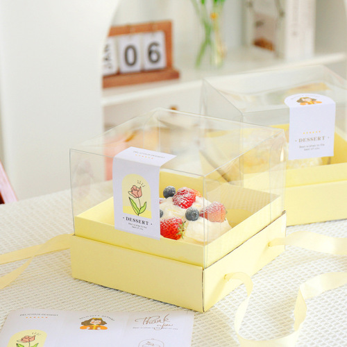 mother‘s day 4-inch 6-inch cake box baking birthday cream mousse dessert valentine‘s day transparent portable box