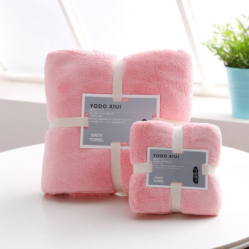 Bath Towel Coral Velvet Towel Child and Mother Covers Household Towels Soft Absorbent Thickening Beach Towel Set Wholesale