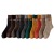Men's Thick Socks Autumn and Winter Middle Tube Cotton Socks plus Velvet Warm Terry Socks Ins Tide Color Matching Letters Printing Terry-Loop Hosiery