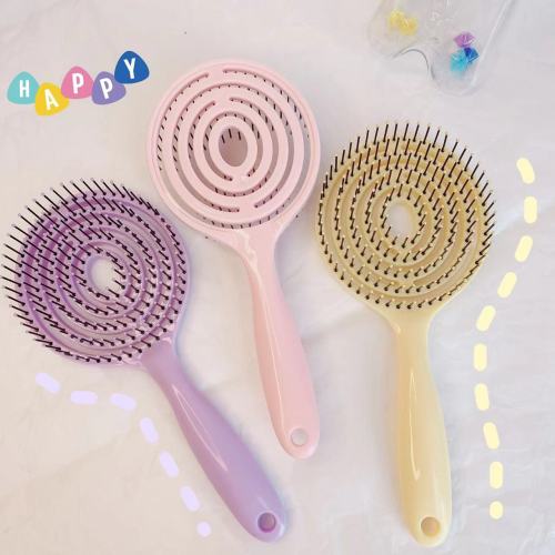 hollow curved mosquito repellent comb hair care scalp massage comb oval large curved comb fluffy airbag comb