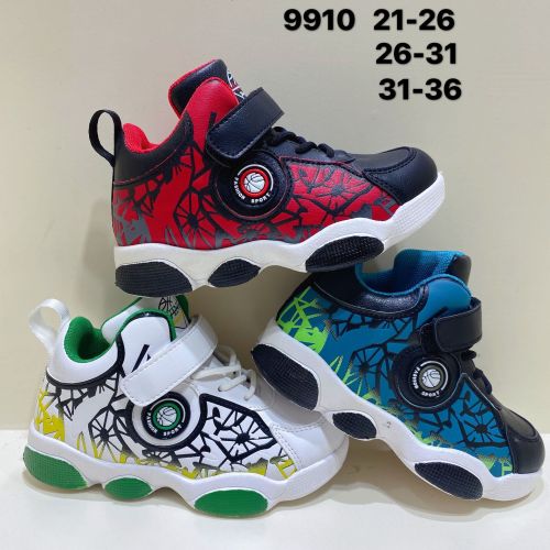 Children‘s Basketball Shoes 2022 New High-Top Children‘s Shoes Middle and Big Children‘s Basketball Shoes Velcro Student Sneakers