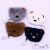 2022 Bear Plush Coin Purse Cartoon 10cm Coin Purse Bear Wallet Bunny Bag Plush Toys Wholesale