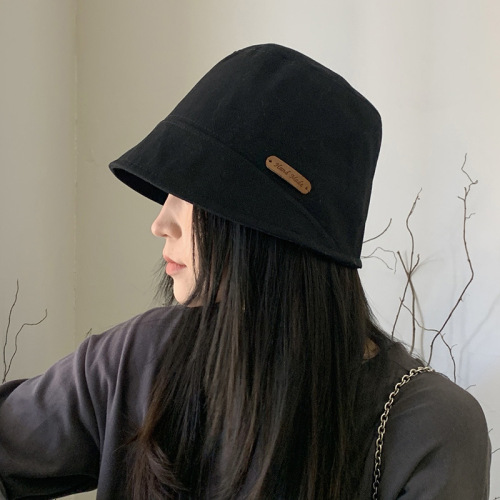 japanese style face-looking small fisherman hat female spring and summer travel round face suitable for basin hat fashion big head circumference sun hat tide