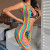 Dannashu Beach Vest Sexy Sexy Lingerie off-the-Shoulder Net Tight Color Fishnet Clothes