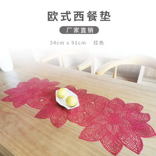 exquisite placemat home decoration mat table runner bronzing non-slip mat coaster