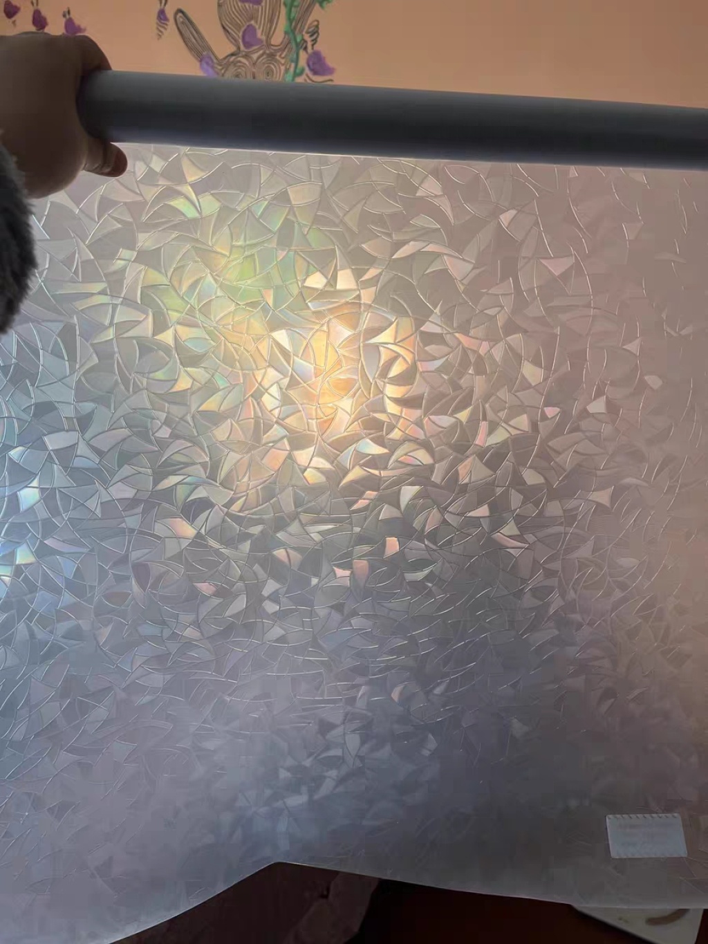 窗户遮光膜炫彩月牙静电玻璃贴无胶自粘PVC贴膜窗贴玻璃贴膜详情6