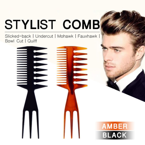plastic comb men‘s big back comb fish bone comb hairdressing comb styling comb art comb painting comb oil comb
