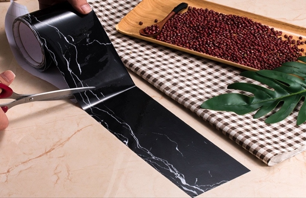 美缝贴遮丑补洞墙边贴条踢脚线自粘防水卫生间厨房地面美边线详情3