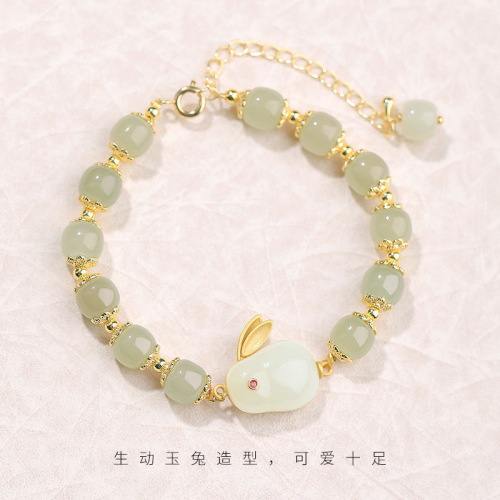 qian tu no quantity yu rabbit bracelet female ins light luxury niche design advanced feel bracelet valentine‘s day gift for girlfriend
