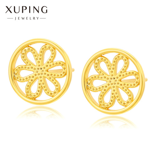 xuping jewelry japanese and korean small fresh circle flower stud earrings female japanese and korean fashion personalized niche earrings earrings