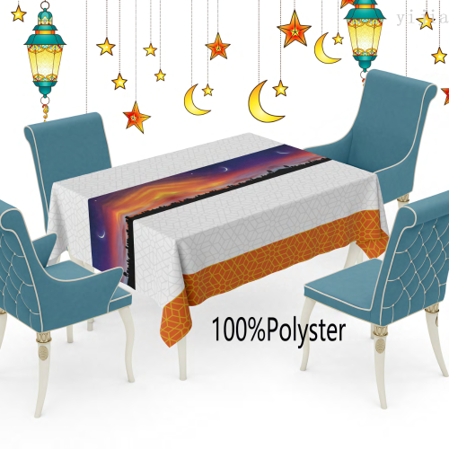 muslim festival nordic tablecloth waterproof and oilproof and heatproof disposable pvc dining table living room coffee table