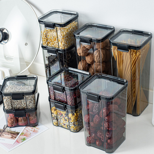 kitchen sealed jar household plastic dry goods storage tank cereals storage tank food storage box