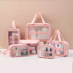 과일 PVC Cosmetic Bag 투명 목욕 가방 방수 방수 목욕 가방 화장품 저장 가방 여성용 가방