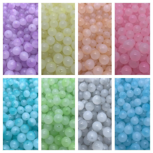 jelly mist blooming gradient resin beads loose beads diy handmade beaded necklace bracelet material accessories