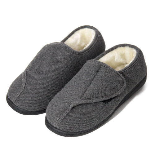 autumn and winter feet puffy wide feet fat men‘s and women‘s adjustable foot deformation cotton slippers
