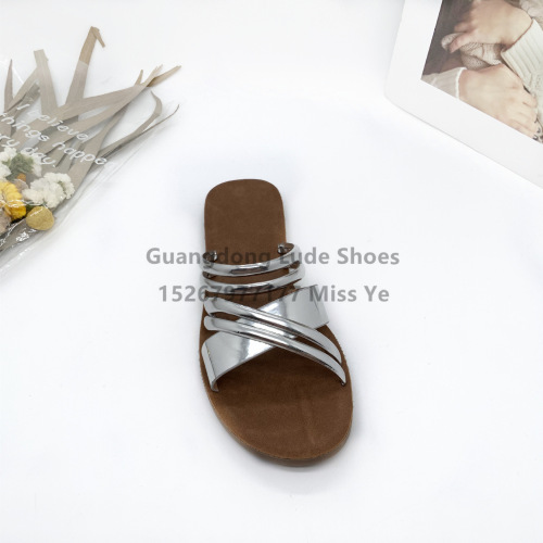 Foreign Trade New Women‘s Shoes Flat Sandals Beach Wear Simple Comfortable Stylish Versatile Guangzhou Women‘s Shoes Handcraft Shoes
