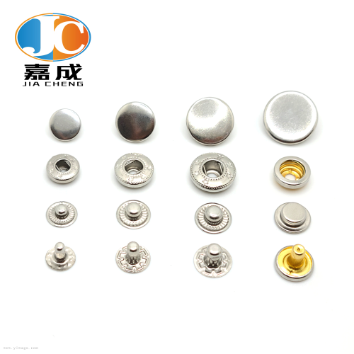 Stainless Steel Snap Fastener Metal Clothing Hidden Hook Tarpaulin Four-Button Anti-Rust Shoe Material Luggage Buckle in Stock Wholesale