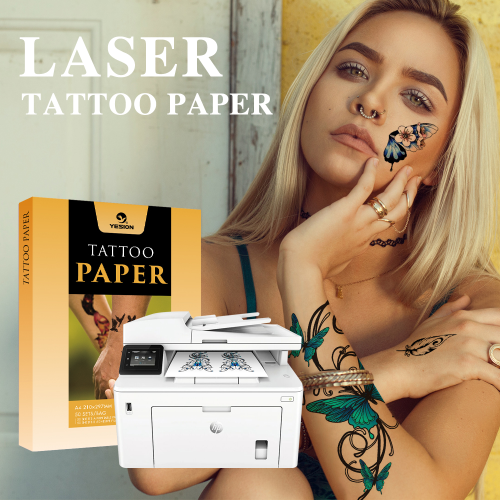 Tattoo Paper A4 Laser Printing Tattoo Sticker Creative Personality DIY Tattoo Special Paper White Background Transparent Tattoo Sticker