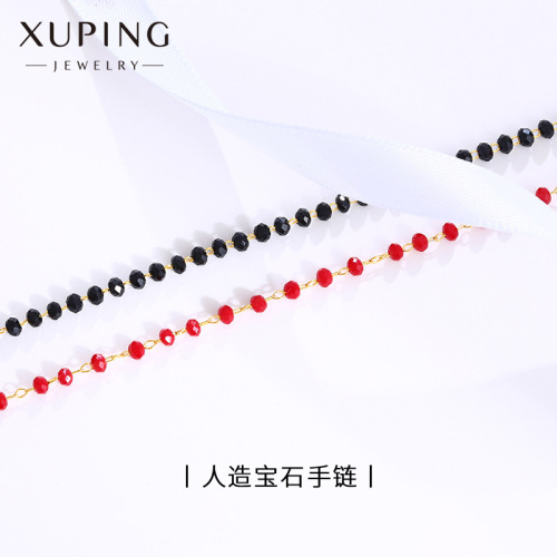 xuping jewelry color artificial gem alloy bracelet female male ethnic style retro personality fashion jewelry wholesale