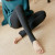 Bare-Leg Socks Artifact Women's Autumn and Winter One-Piece Trousers Fleece-Lined Thickened Imitation Nylon Leggings Warm-Keeping Pants Outer Wear Pantyhose