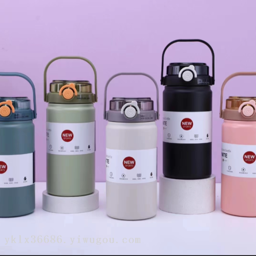 1000ml 1200ml large capacity portable vacuum insulation cup vacuum insulation kettle customizable logo