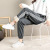 Wholesale Sports Pants Female Autumn and Winter Fleece-Lined Thickened Slim Fit Ankle-Tied Sweatpants Casual All-Matching Straight Lambswool Harem Pants