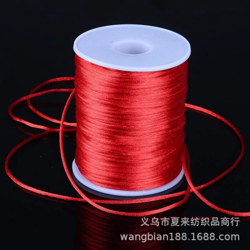Special Offer Chinese Knot Wire Rope Red Rope Wholesale Red Line Carrying Strap Thread for Braid DIY Handmade Line 5 100 M
