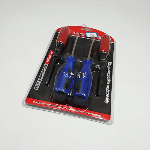 Small Commodity Hot Sale Set Red and Blue Screwdriver Discount Daily Necessities Stall Picking Goods