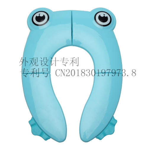 Factory Direct Sales Frog Shape Folding Toilet Mat Children‘s Toilet Children‘s Portable Toilet Lid