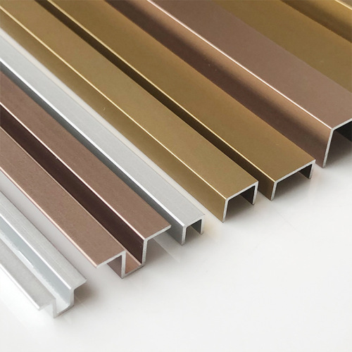 aluminum alloy u-shaped groove edge banding metal decorative strip ceiling titanium background wall u-shaped card slot edge banding line