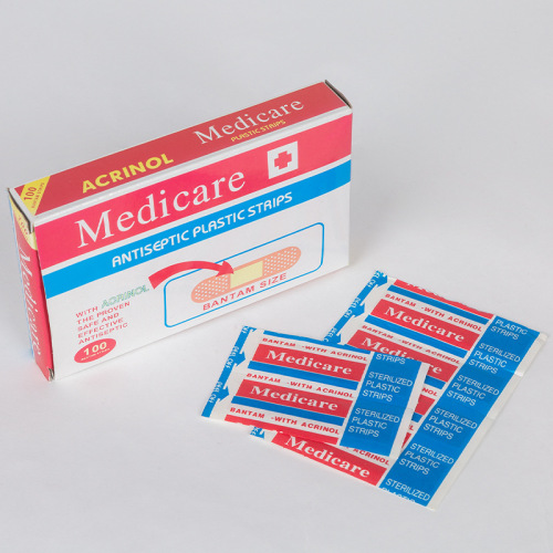For Export Medicare Skin Color Non-Woven Band-Aid （Square Angle） 100 Pieces for Export Only