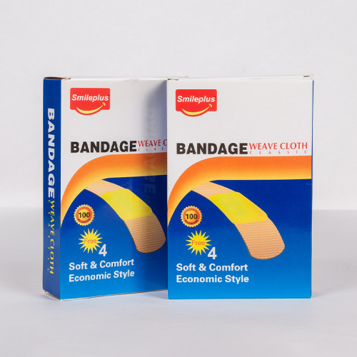 for Export Only 100 Pieces Skin Color Plain Cloth Band-Aid （Blue Case） Plain Cloth Factory Direct Sales for Export Only