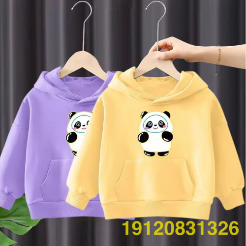 2022 foreign trade autumn and winter new children‘s clothing hooded sweater korean style loose sweater children‘s hooded sweater factory direct sales