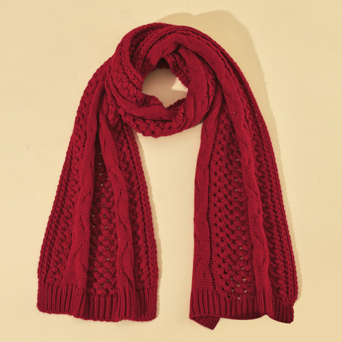 a fashionable and versatile red scarf shawl warm scarf