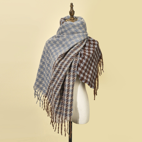 houndstooth scarf shawl fashion all-match