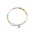S925 Silver Colors Bracelet Korean Style Fresh Sweet Girly Colorful Beads Clouds Hand Jewelry
